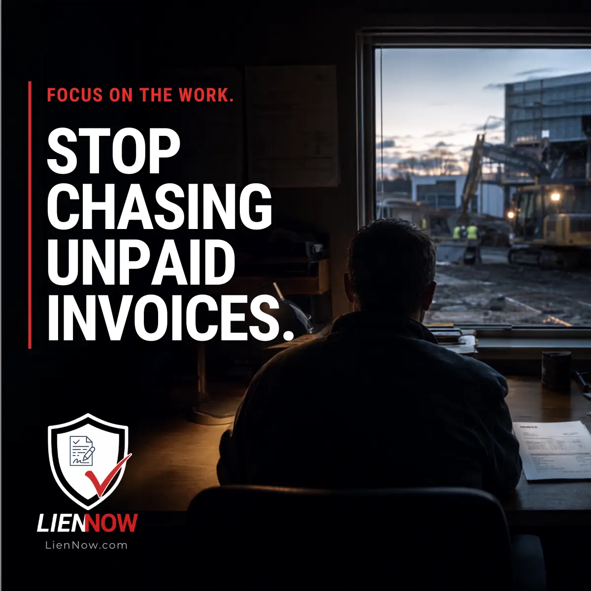 LienNow visual reading Stop chasing unpaid invoices