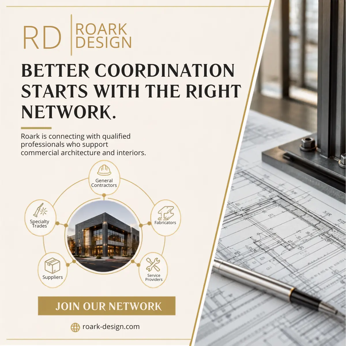 ROARK Join Our Network campaign visual